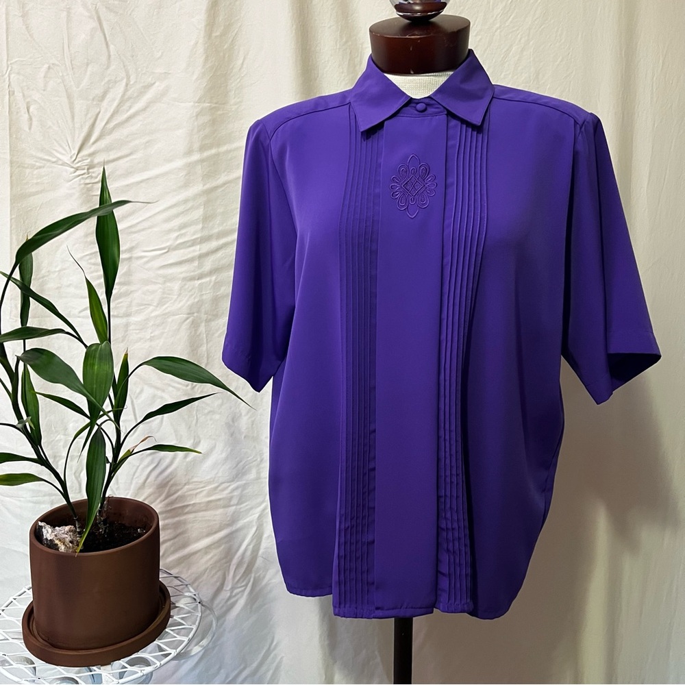 Vintage Purple Blouse